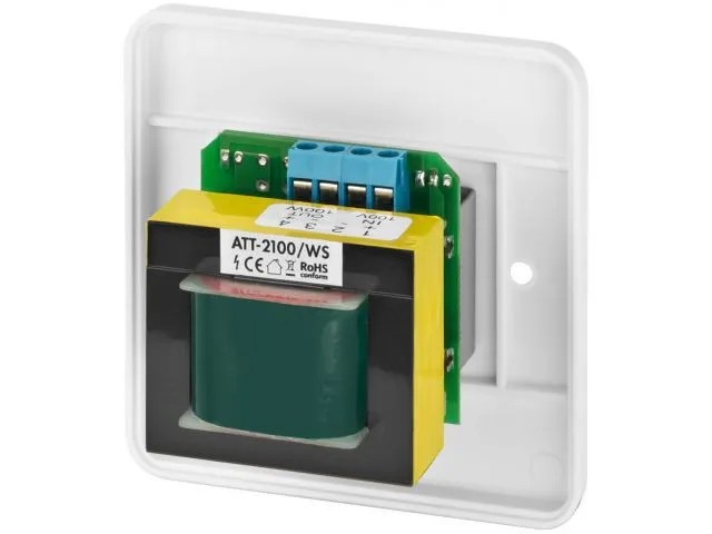 Nástenné ovládače hlasitosti PA Monacor ATT-2100/WS, 100 W (2)