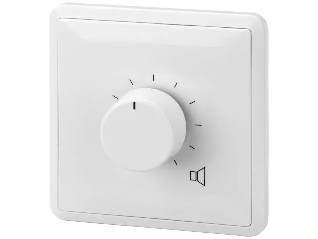 Nástenné ovládače hlasitosti PA s núdzovým relé 24 V Monacor ATT-312PEU, 12 W (1)