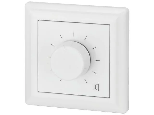 Nástenné ovládače hlasitosti PA s núdzovým relé 24 V Monacor ATT-512PEU, 12 W (1)
