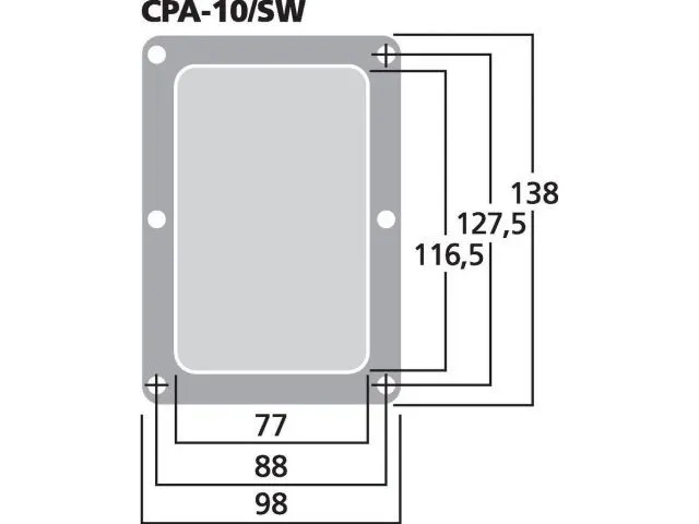 PA terminál CPA-10/SW, pre 2 x Speakon, s konektormi (2)