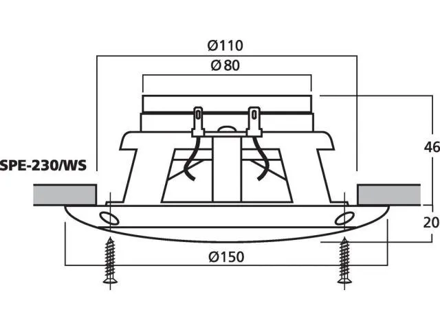 Pár zapustených reproduktorov Monacor SPE-230/WS (2)