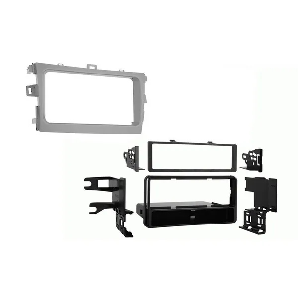 Plastový rámik 1DIN/2DIN, Toyota Corolla (09-13), strieborný PF-2490 2 (1)