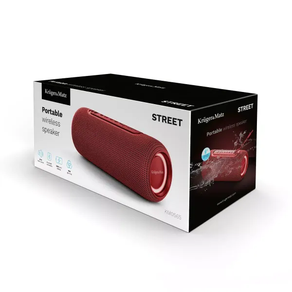 Prenosný reproduktor Bluetooth Krüger&Matz Street červený (10)