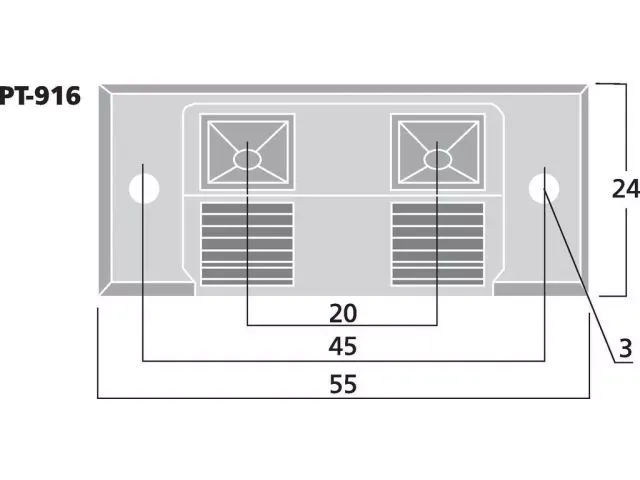 Pružinová reproduktorová svorka Monacor PT-916, 2 pólová (2)