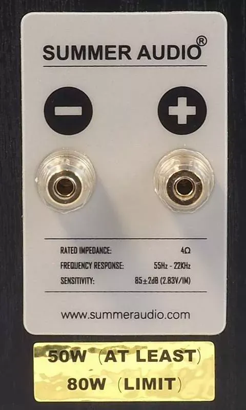 Regálové reprosústavy SUMMER AUDIO A401B, pár (7)