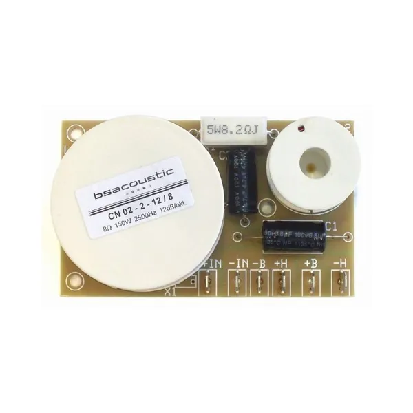 Reproduktorová výhybka BSA CN 02-2-12/8, 2 pásmová, 8 Ohm, 150 W (1)