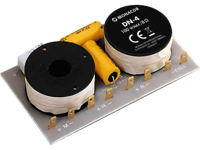 Reproduktorová výhybka MONACOR DN-4, 3 pásmová, 8 Ohm, 100 W (1)