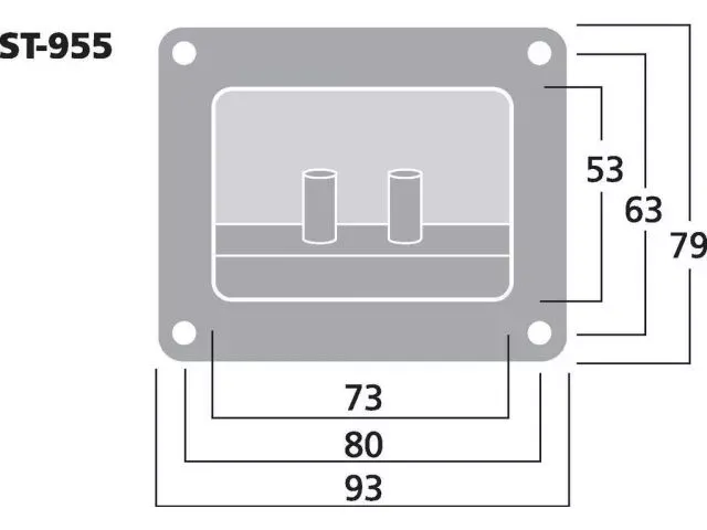 Reproduktorový terminál Monacor ST-955 (2)