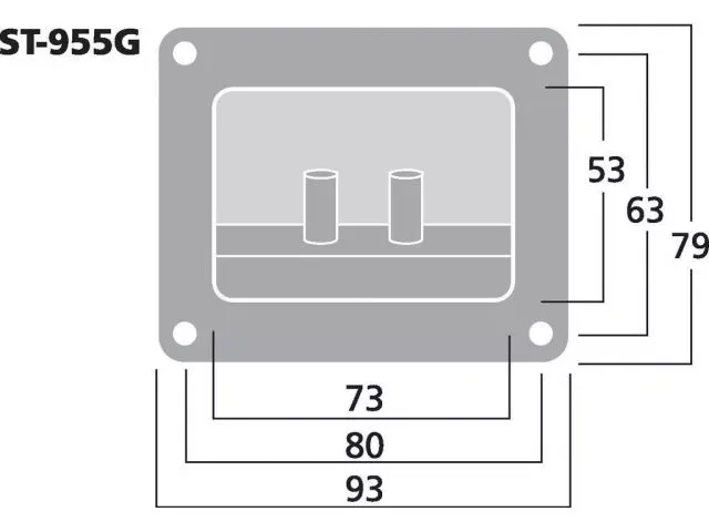 Reproduktorový terminál Monacor ST-955G (2)