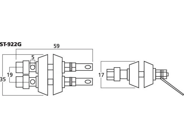 Reproduktorový terminál, pre zariadenia MONACOR ST-922G (2)