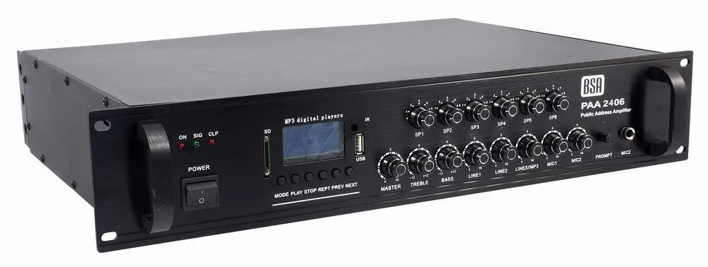 Rozhlasová ústredňa BS ACOUSTIC PAA2406 (3)