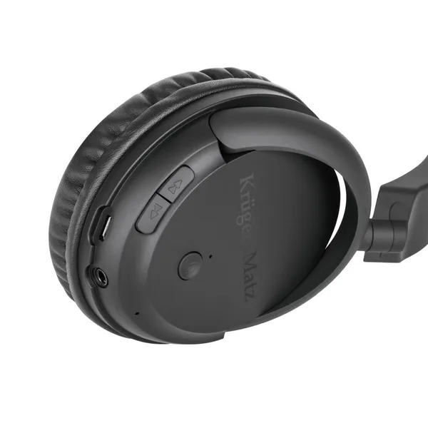 Slúchadlá Krűger&Matz Flow 2 Wireless, náhlavné, čierne (3)