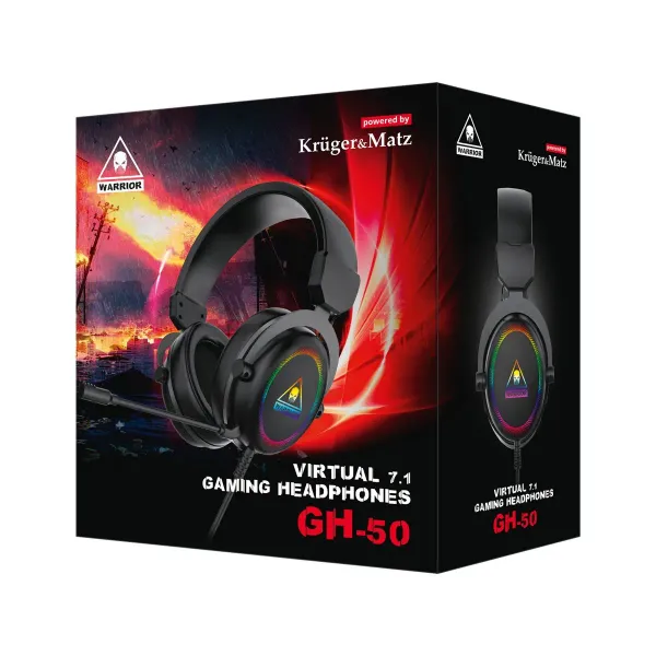 Slúchadlá Krüger&Matz naušné herné Warrior GH-50 (6)