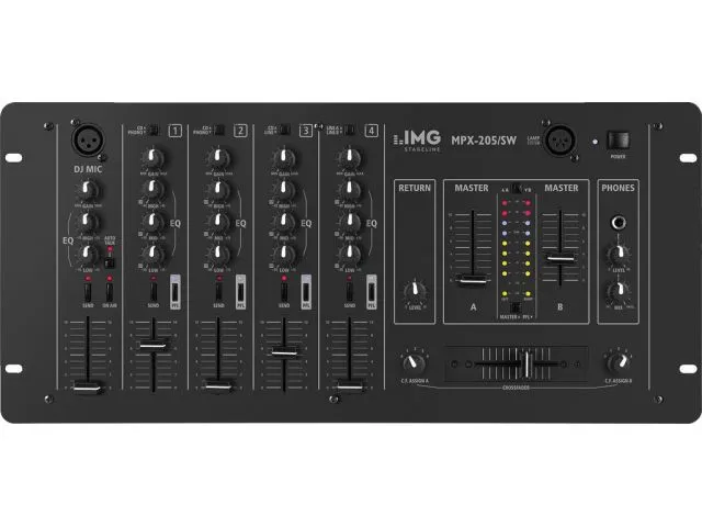 Stereo DJ mixér Monacor MPX-205/SW (1)