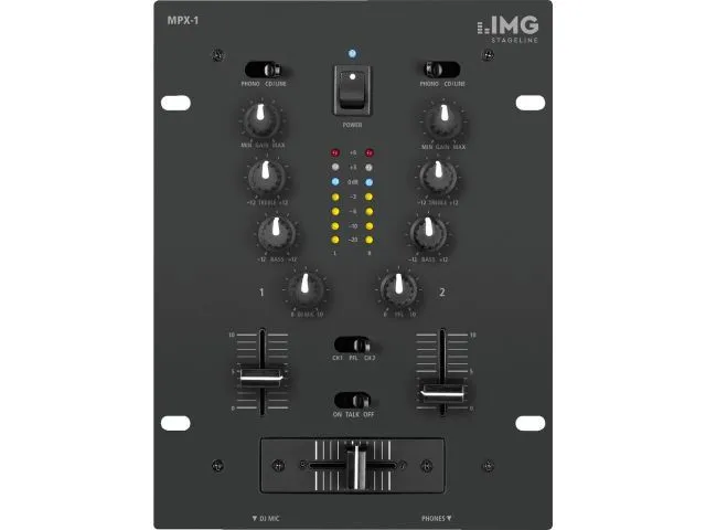 Stereo DJ mixéry Monacor MPX-1/BK (1)