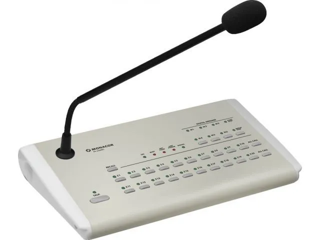 Stolný mikrofón so zónami PA Monacor PA-2400RC (1)