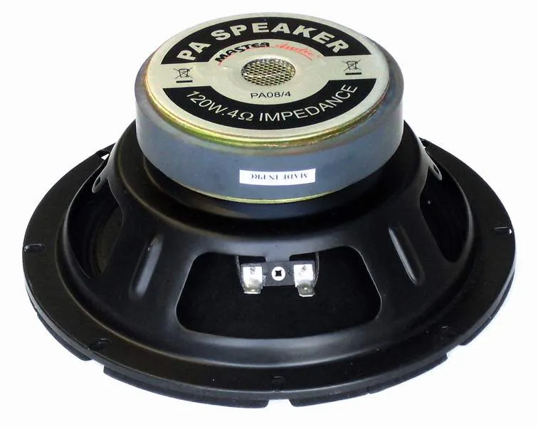 Stredobasový reproduktor Master Audio PA08/4, 4 Ohm, 120 W (2)