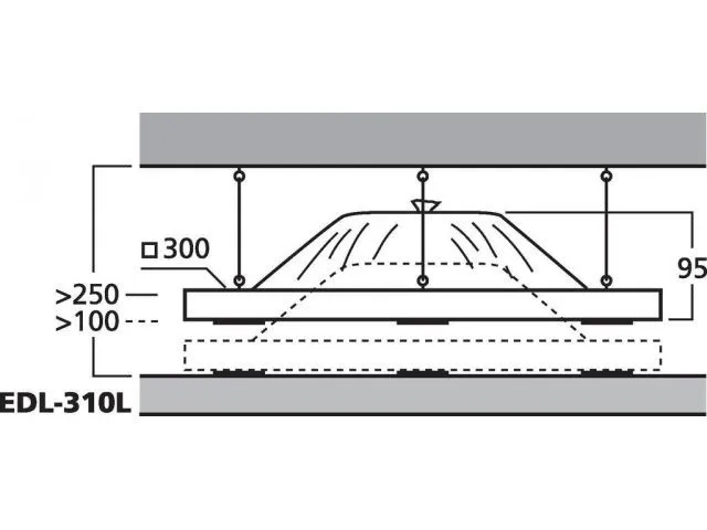 Super disperzný PA stropný reproduktor Monacor EDL-310L (3)