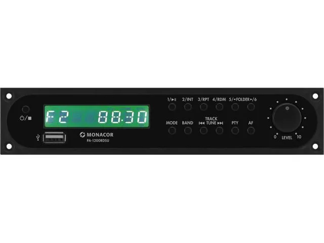 Tuner FM / AM RDS s rozhraním USB Monacor PA-1200RDSU (1)