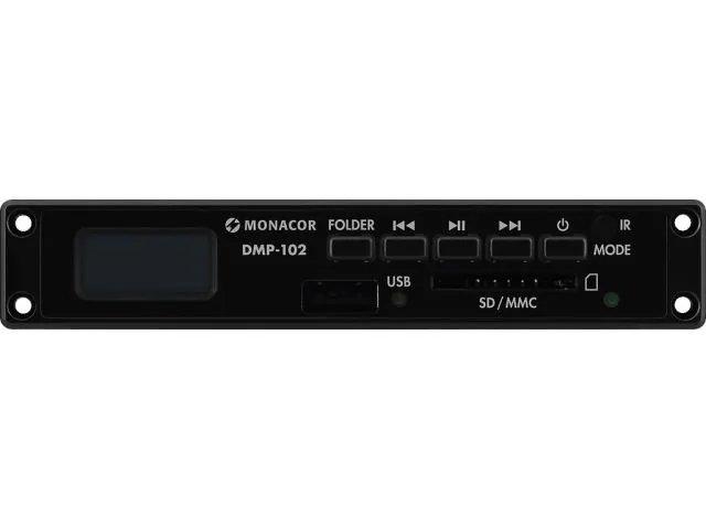 Vkladací modul kompaktného prehrávača MP3 Monacor DMP-102 (2)