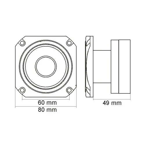 Výškový reproduktor MNC 33513 Dome, 200 W, 4 Ohm (2)