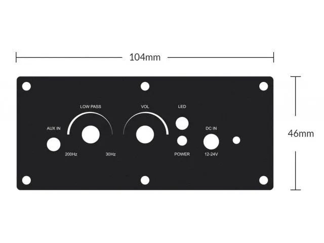 WIFI modul aktívneho subwoofera SAM-100WSUB, 100 W/2 Ω, trieda D (5)