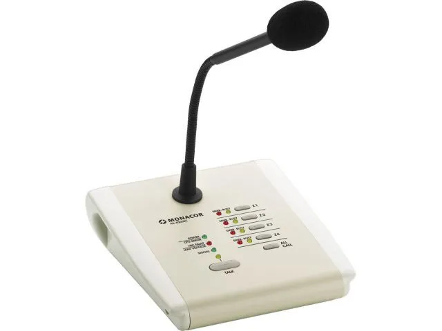 PA zónový príkazový pultový mikrofón Monacor PA-4000RC (1)