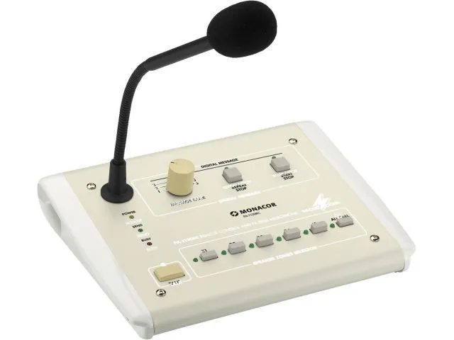 PA zónový pultový mikrofón Monacor PA-1120RC (1)