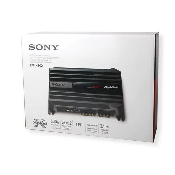 Zosilňovač do auta SONY XM-N502, dvojkanálový, 2x65W (5)