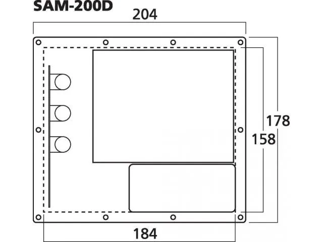 Zosilňovač MONACOR SAM-200D modul aktívneho subwoofera triedy D, 200 W (3)