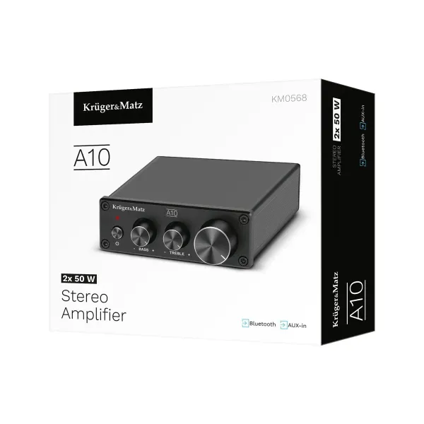Zosilňovač stereo Krüger&Matz model A10 2x50W (4)